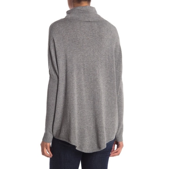 Cyrus Women’s Sweater Tunic Cowl Neck Gray Large - Picture 2 of 8